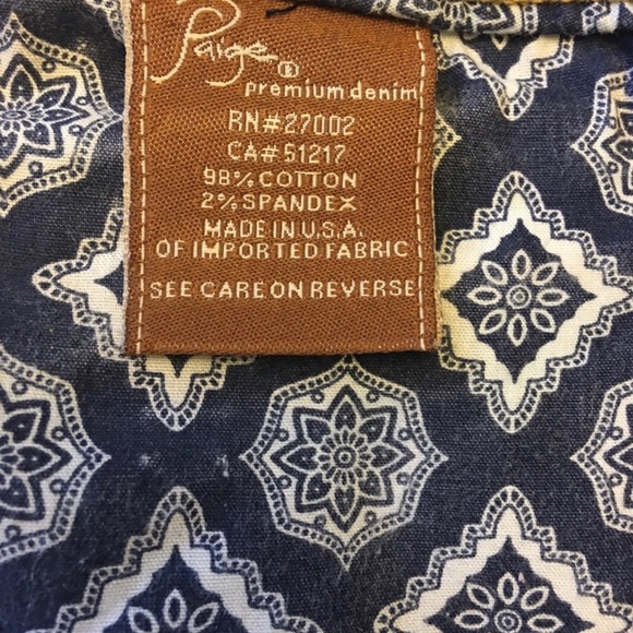 PAIGE PREMIUM DENIM BLUE HEIGHTS BLUE JEANS - Picture 7 of 9